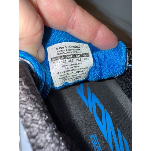 Under Armour Charged Bandit 1258783-035 Mens Sneaker 11.5 Gray Blue Running Shoe - Picture 7 of 7